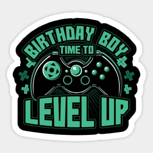 Birthday Boy Time to Level Up Sticker